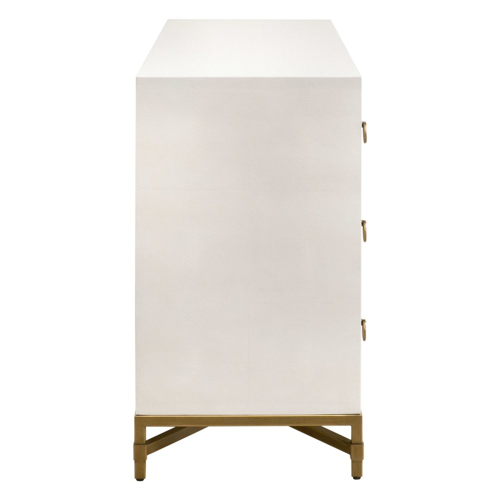 Traditions Transitional Strand Shagreen 6-Drawer Double Dresser