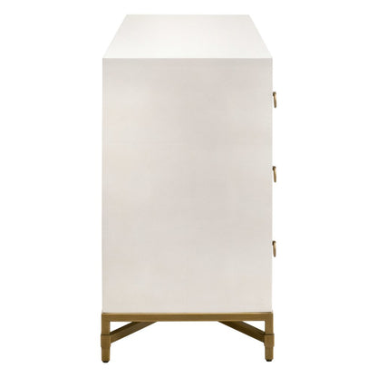 Traditions Transitional Strand Shagreen 6-Drawer Double Dresser