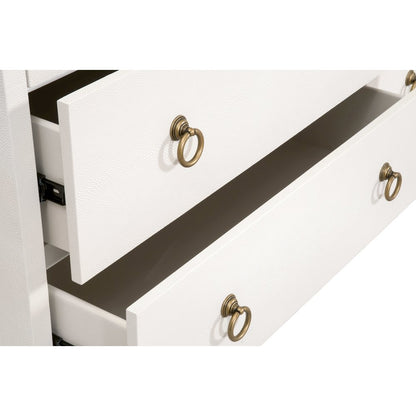Traditions Transitional Strand Shagreen 6-Drawer Double Dresser