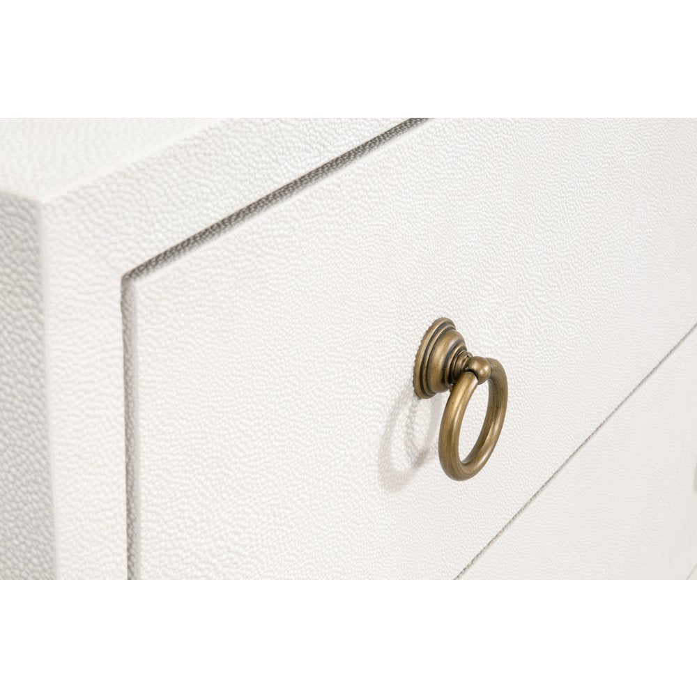 Traditions Transitional Strand Shagreen 6-Drawer Double Dresser