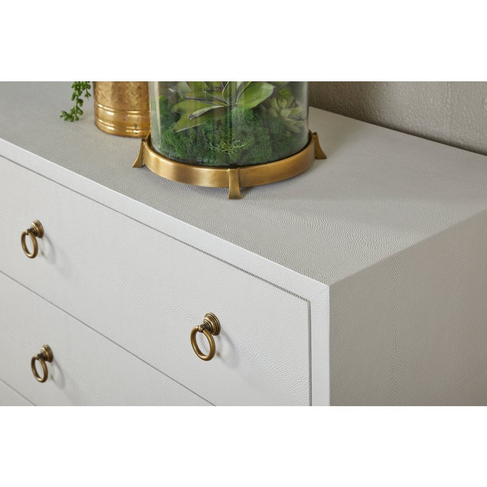 Traditions Transitional Strand Shagreen 6-Drawer Double Dresser