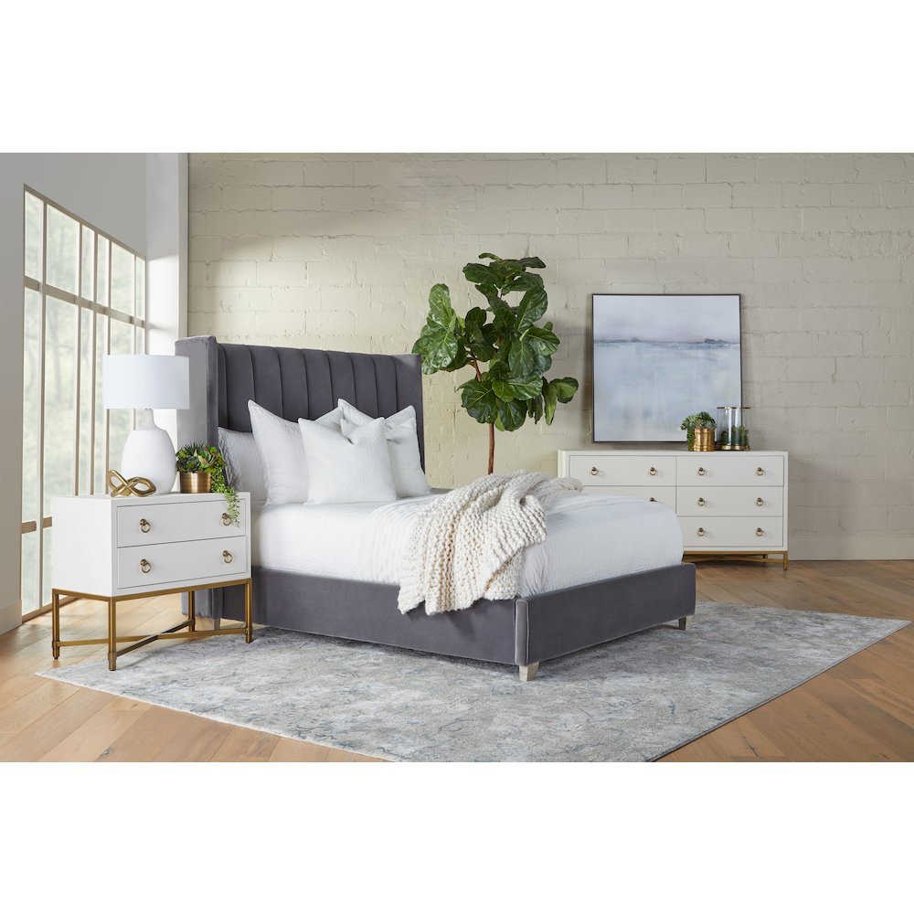 Traditions Transitional Strand Shagreen 6-Drawer Double Dresser