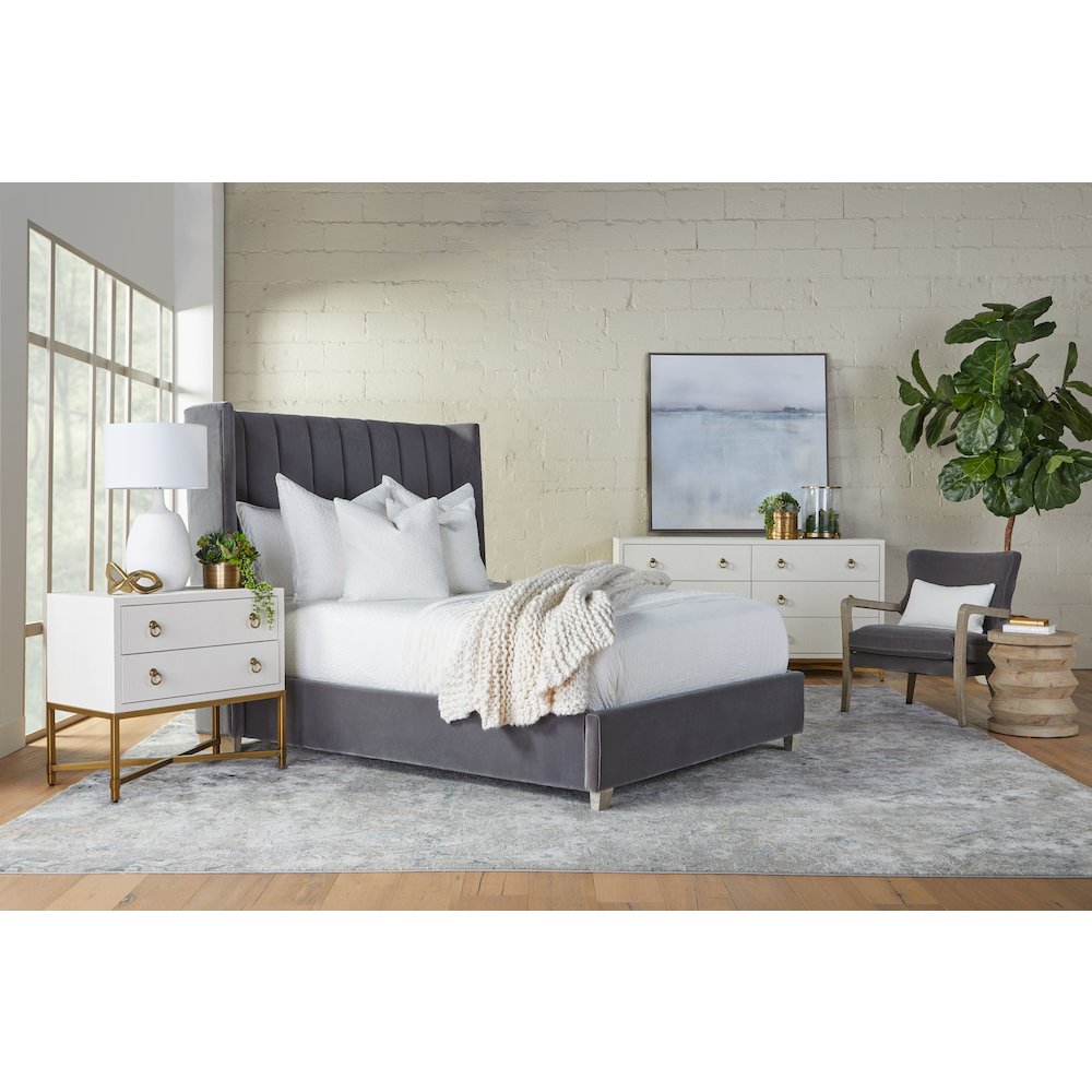 Traditions Transitional Strand Shagreen 6-Drawer Double Dresser