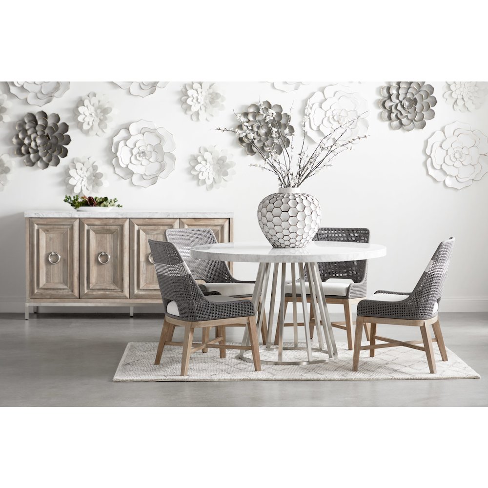 Woven Transitional Tapestry Dining Chair, Set of 2