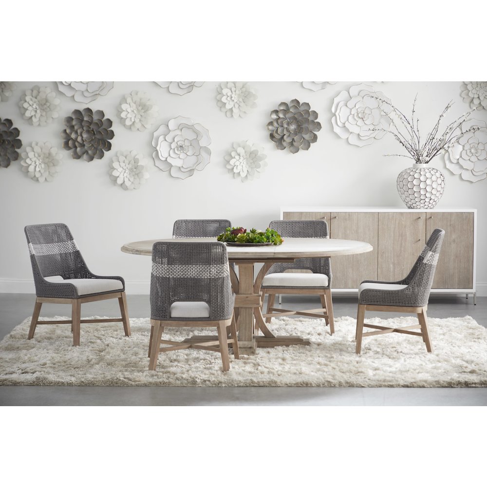 Woven Transitional Tapestry Dining Chair, Set of 2