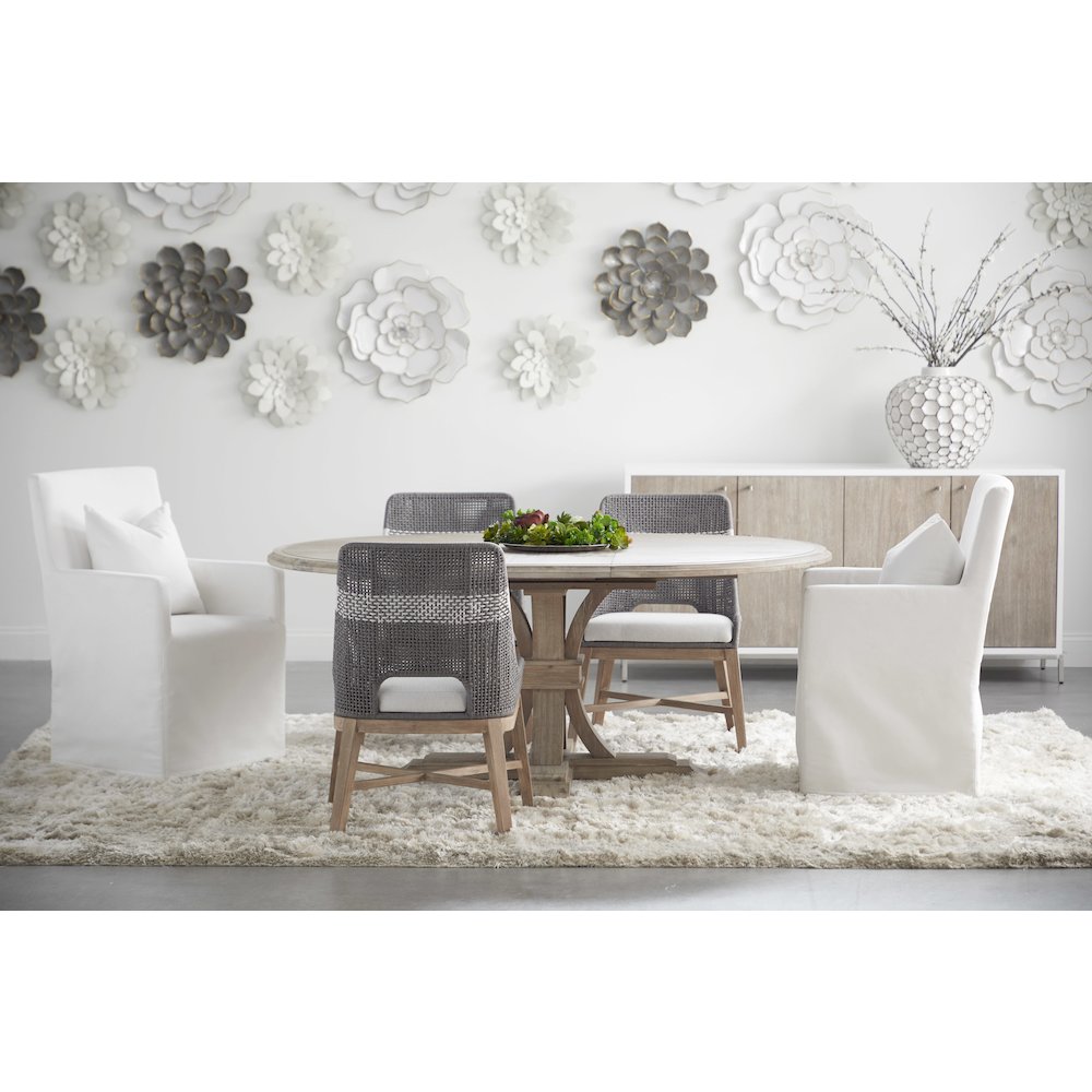 Woven Transitional Tapestry Dining Chair, Set of 2