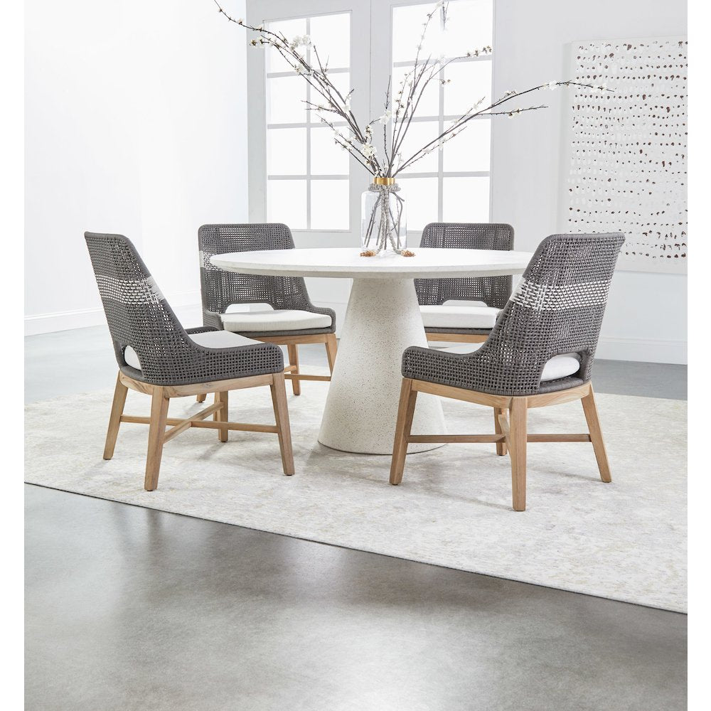 Woven Transitional Tapestry Dining Chair, Set of 2