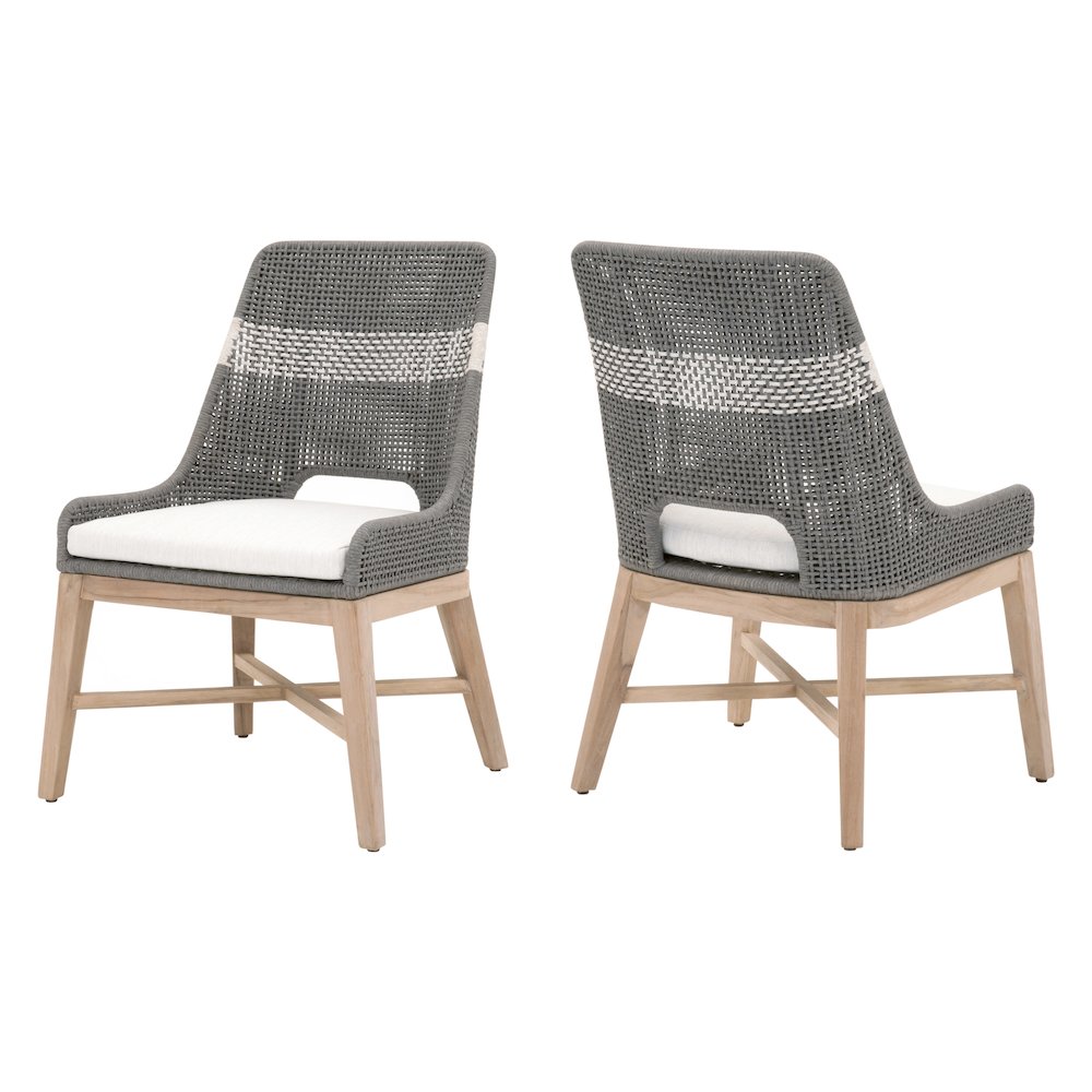 Woven Transitional Tapestry Dining Chair, Set of 2