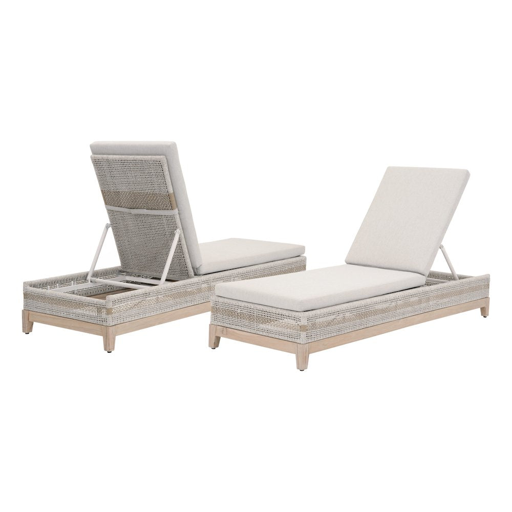 Woven - Outdoor  Transitional Tapestry Outdoor Chaise Lounge