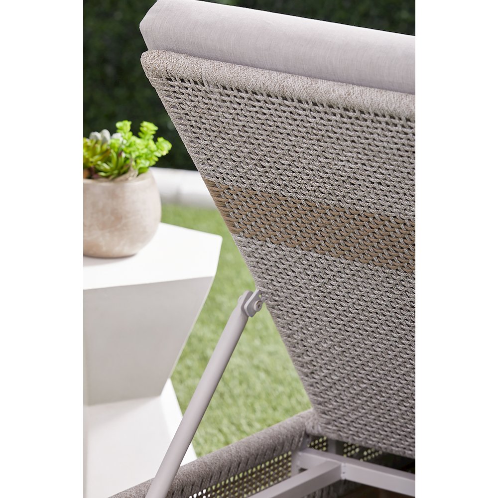 Woven - Outdoor  Transitional Tapestry Outdoor Chaise Lounge
