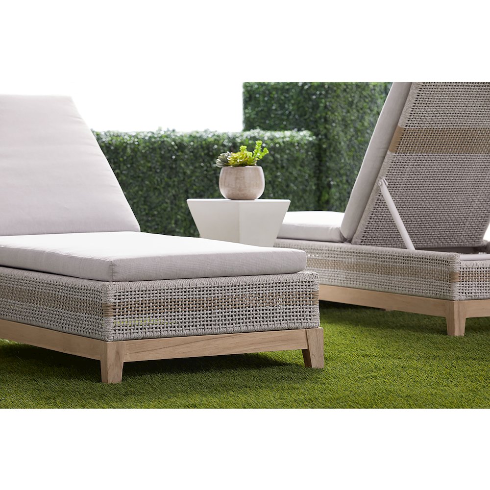 Woven - Outdoor  Transitional Tapestry Outdoor Chaise Lounge
