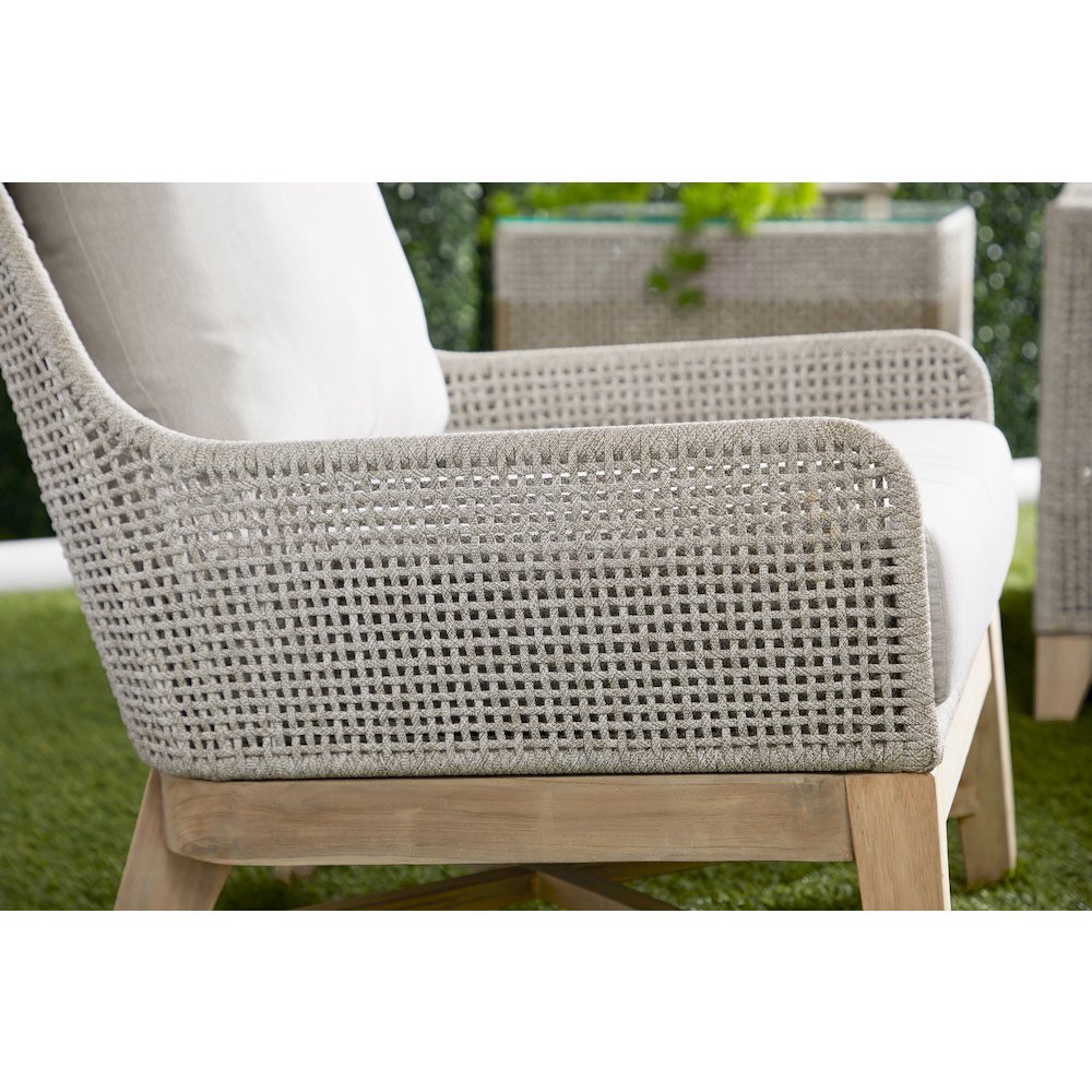 Woven - Outdoor  Transitional Tapestry Outdoor Club Chair