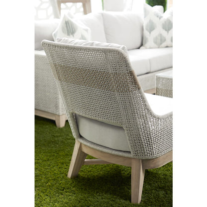 Woven - Outdoor  Transitional Tapestry Outdoor Club Chair