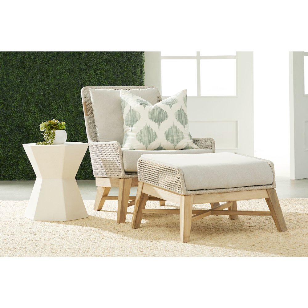 Woven - Outdoor  Transitional Tapestry Outdoor Club Chair