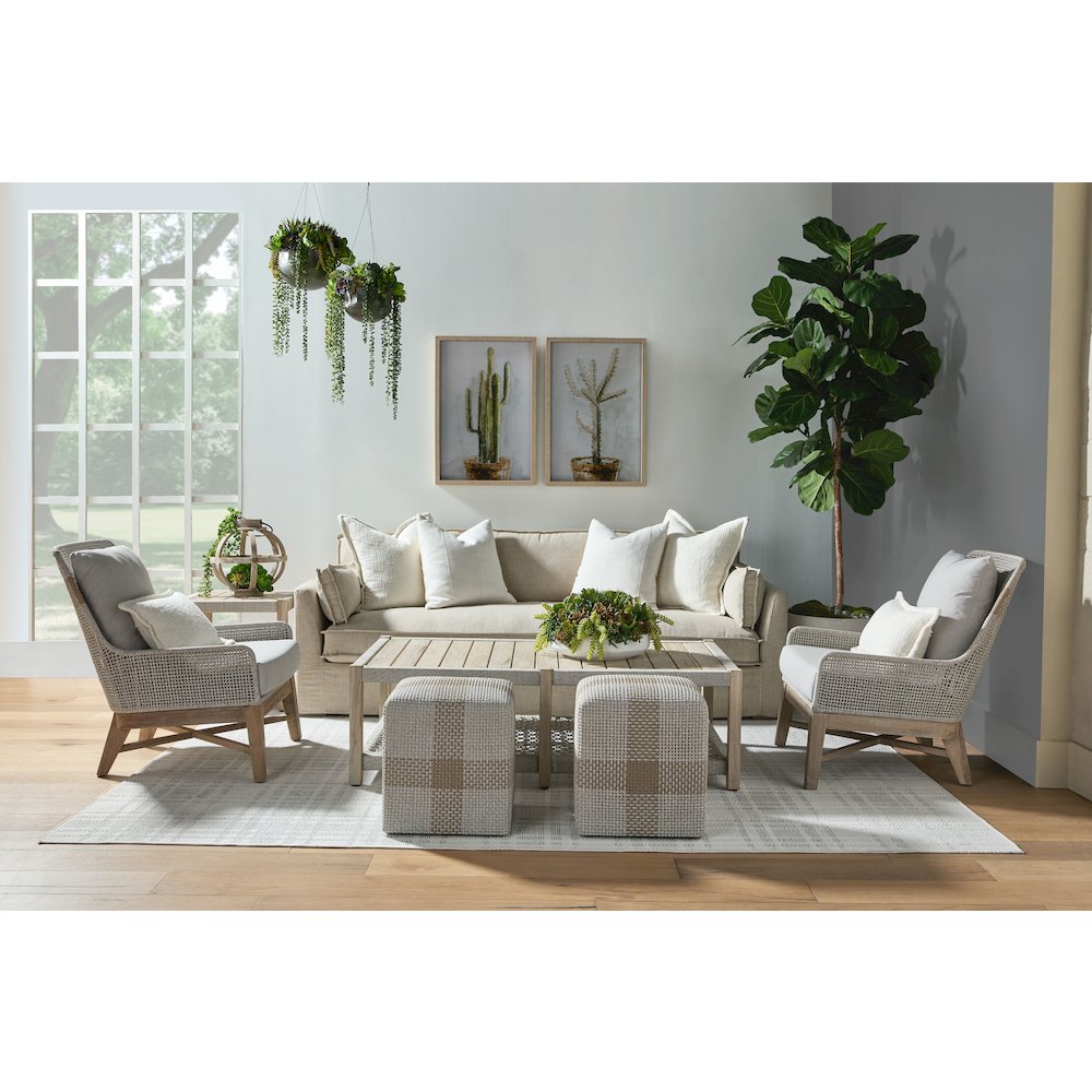Woven - Outdoor  Transitional Tapestry Outdoor Club Chair