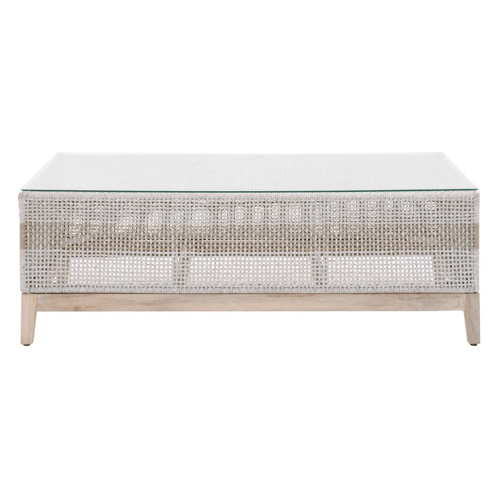 Woven - Outdoor  Transitional Tapestry Outdoor Coffee Table