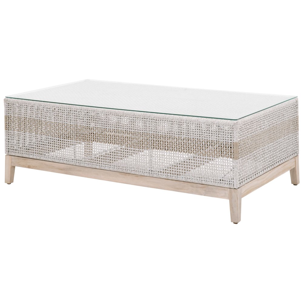 Woven - Outdoor  Transitional Tapestry Outdoor Coffee Table