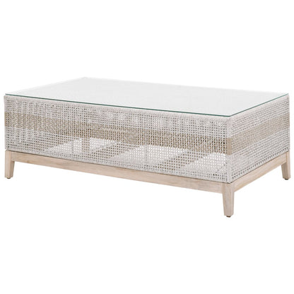 Woven - Outdoor  Transitional Tapestry Outdoor Coffee Table