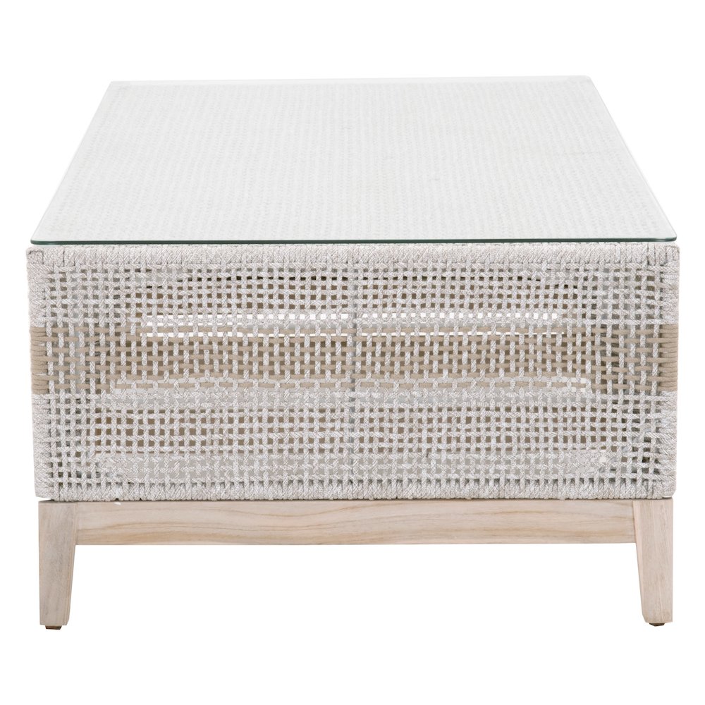 Woven - Outdoor  Transitional Tapestry Outdoor Coffee Table