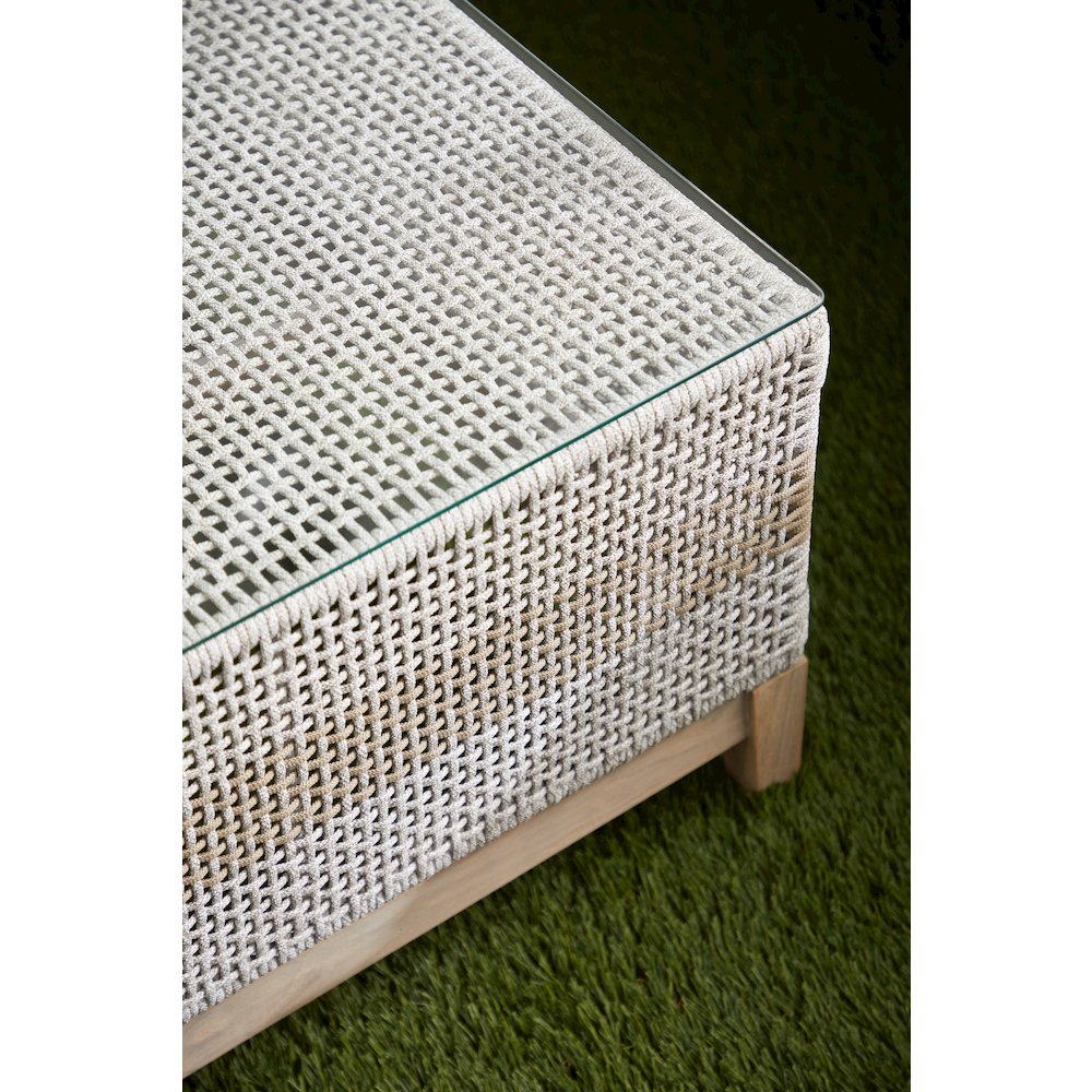 Woven - Outdoor  Transitional Tapestry Outdoor Coffee Table