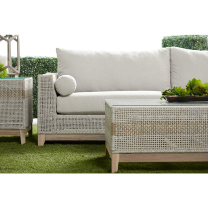 Woven - Outdoor  Transitional Tapestry Outdoor Coffee Table