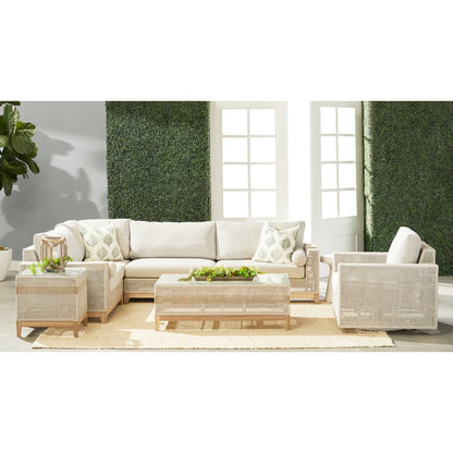 Woven - Outdoor  Transitional Tapestry Outdoor Coffee Table
