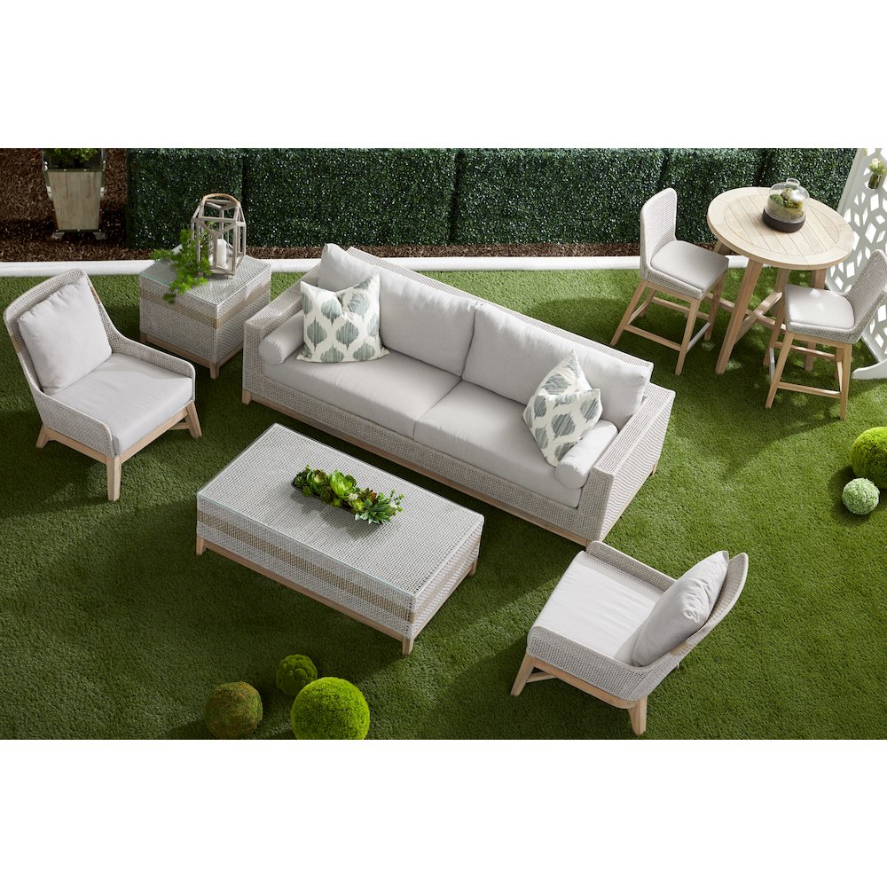 Woven - Outdoor  Transitional Tapestry Outdoor Coffee Table
