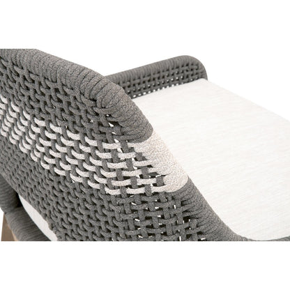 Woven - Outdoor  Transitional Tapestry Outdoor Counter Stool