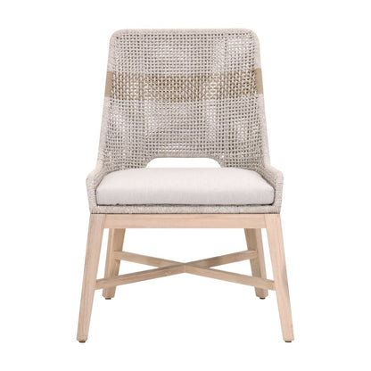 Woven - Outdoor  Transitional Tapestry Outdoor Dining Chair, Set of 2