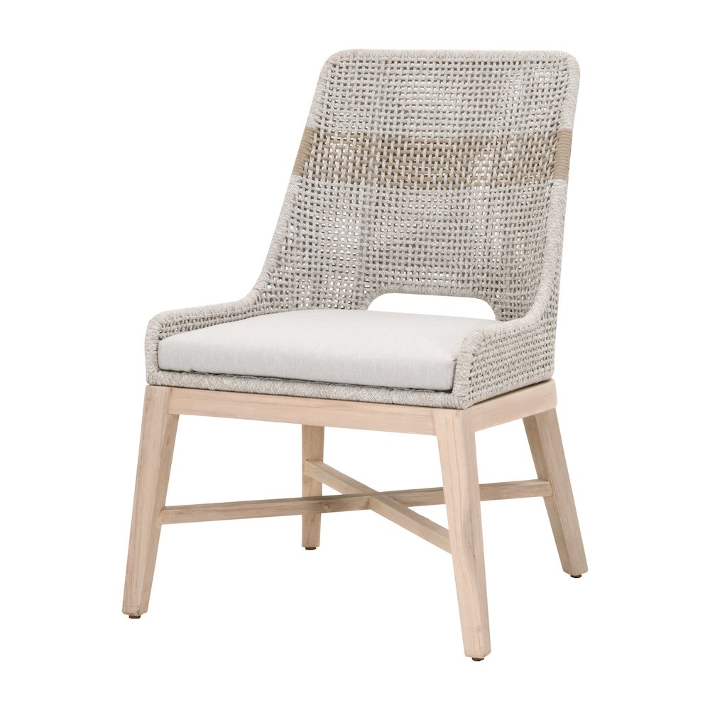 Woven - Outdoor  Transitional Tapestry Outdoor Dining Chair, Set of 2