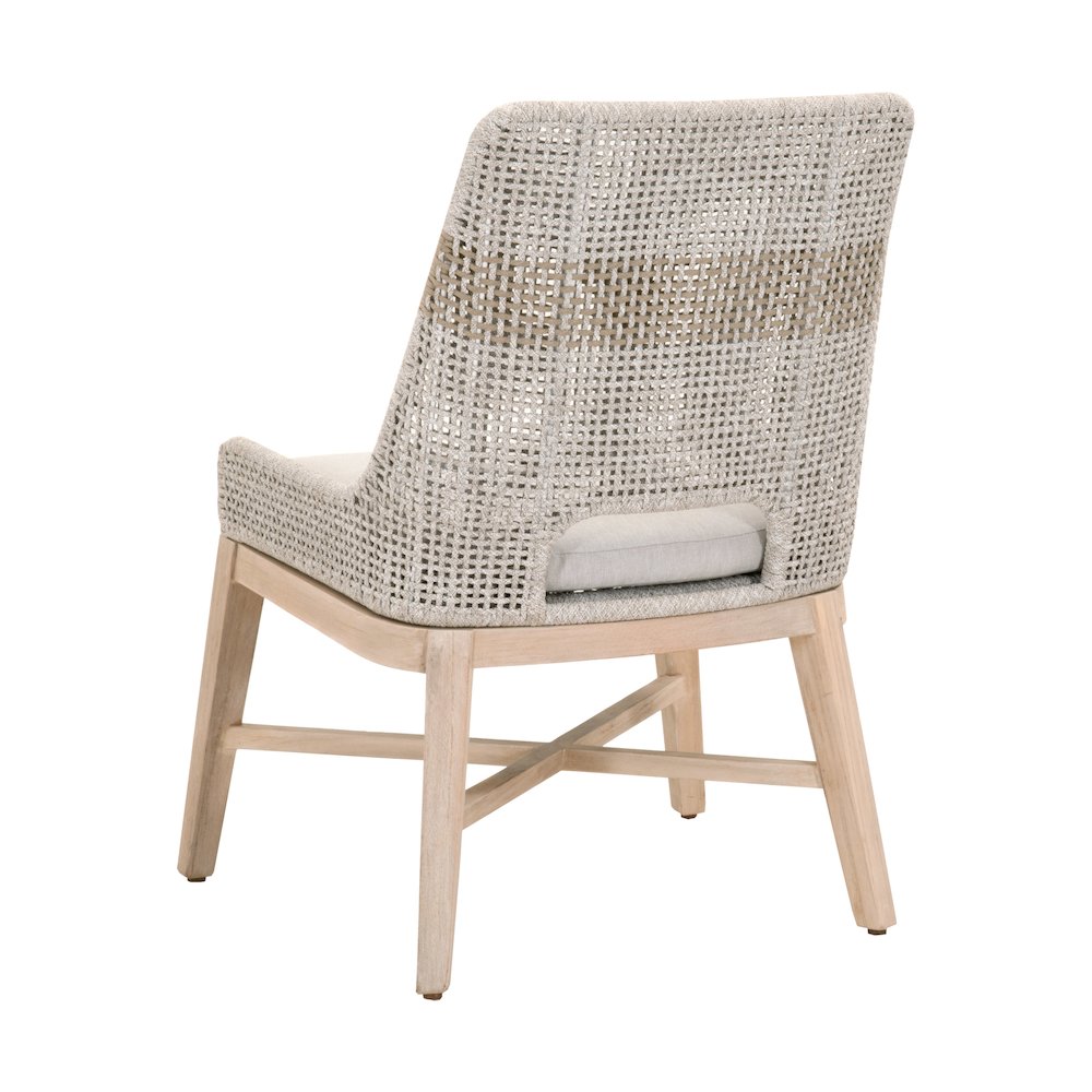 Woven - Outdoor  Transitional Tapestry Outdoor Dining Chair, Set of 2