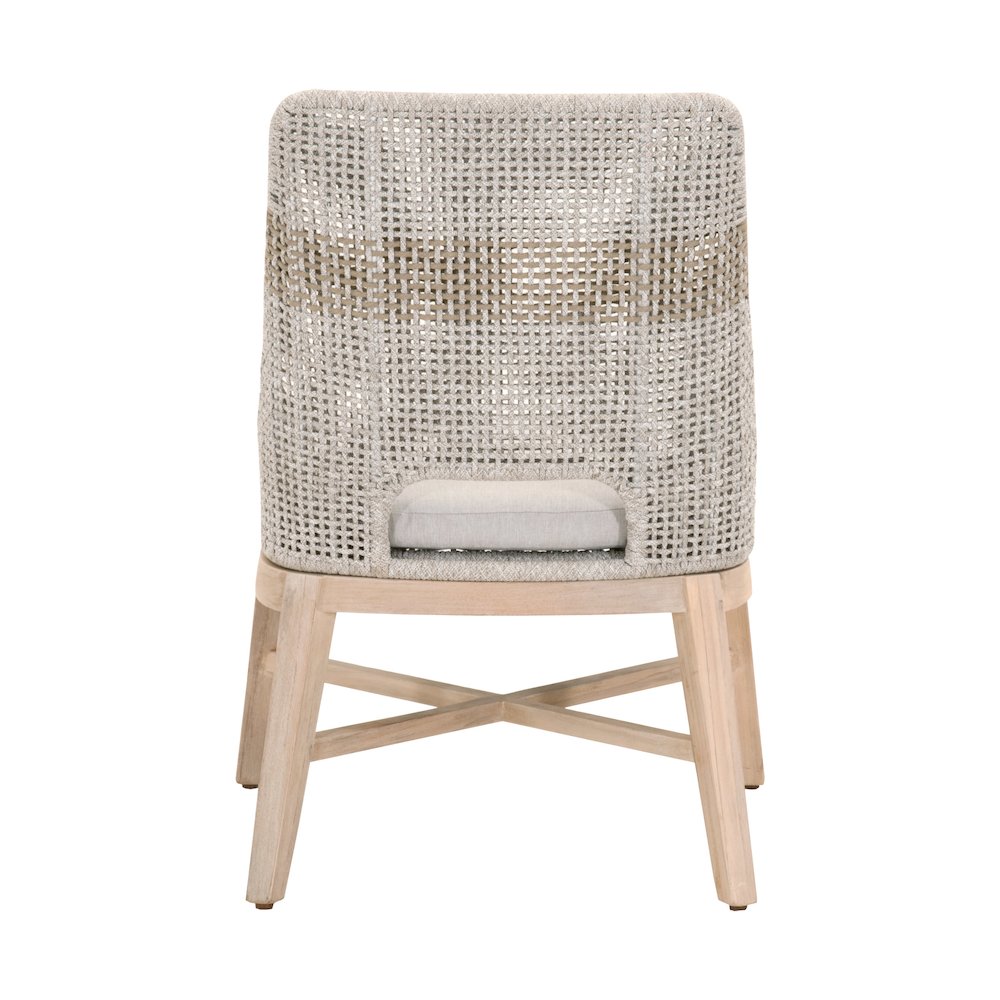 Woven - Outdoor  Transitional Tapestry Outdoor Dining Chair, Set of 2