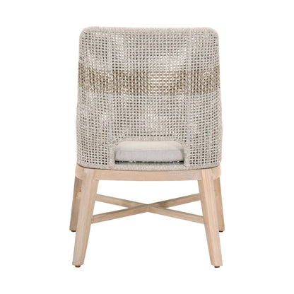 Woven - Outdoor  Transitional Tapestry Outdoor Dining Chair, Set of 2