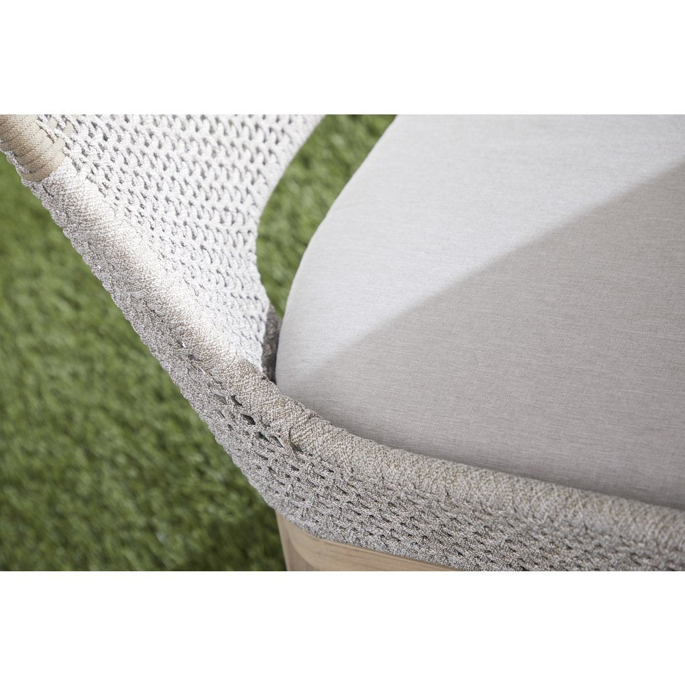 Woven - Outdoor  Transitional Tapestry Outdoor Dining Chair, Set of 2