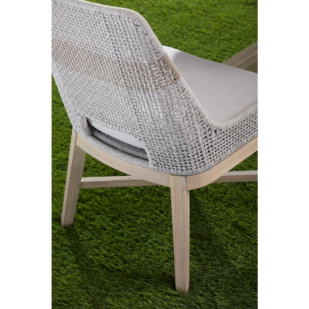 Woven - Outdoor  Transitional Tapestry Outdoor Dining Chair, Set of 2