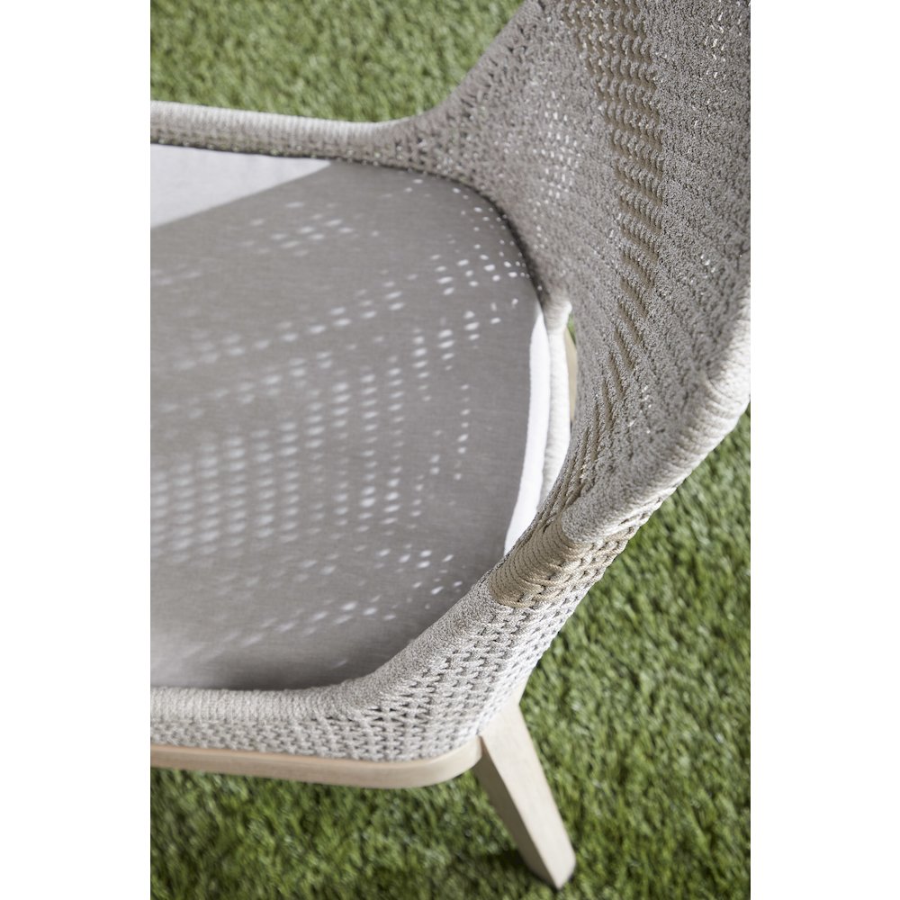 Woven - Outdoor  Transitional Tapestry Outdoor Dining Chair, Set of 2