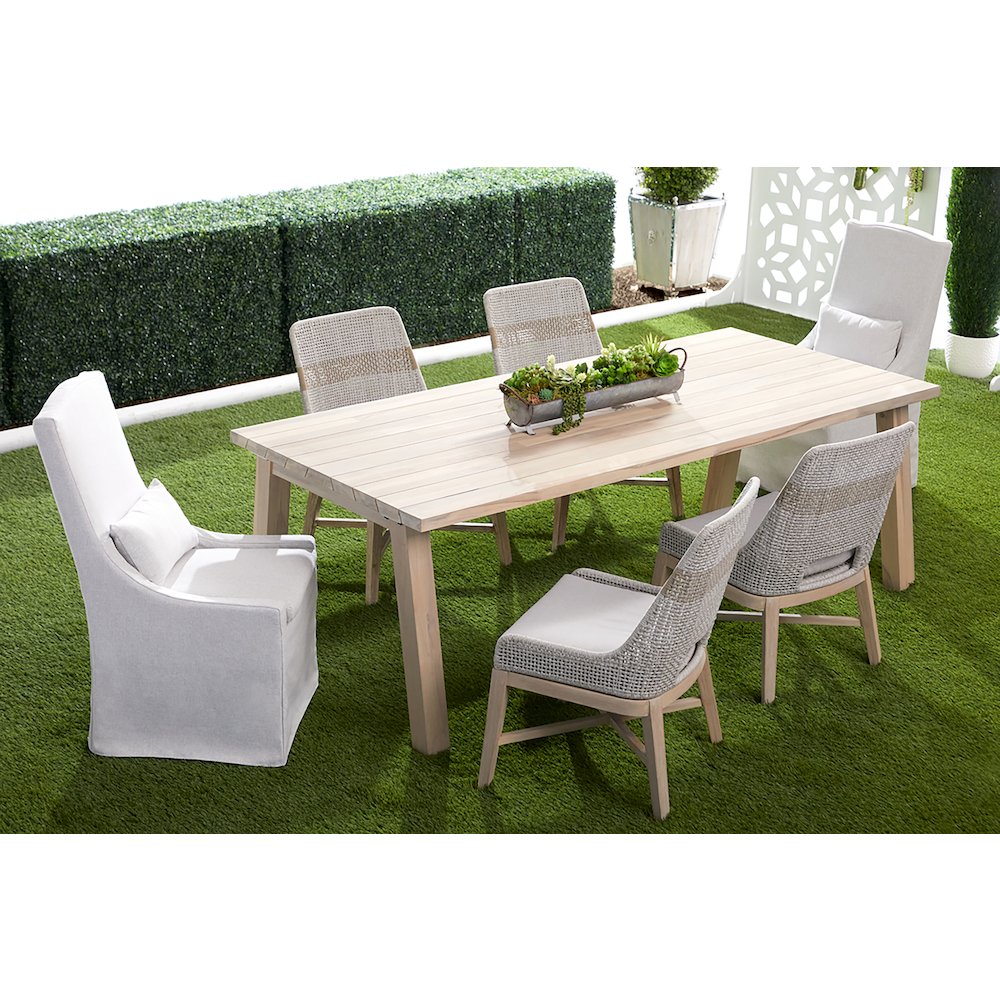 Woven - Outdoor  Transitional Tapestry Outdoor Dining Chair, Set of 2