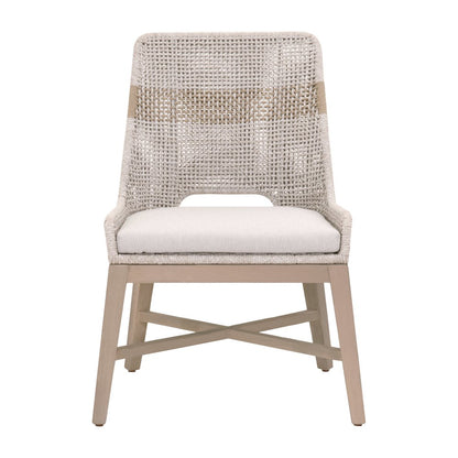 Woven - Outdoor  Transitional Tapestry Outdoor Dining Chair, Set of 2