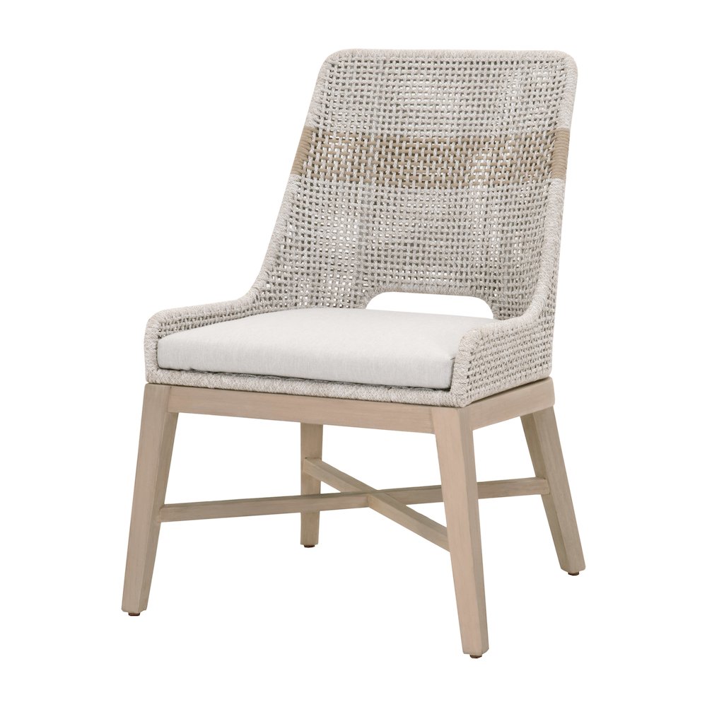 Woven - Outdoor  Transitional Tapestry Outdoor Dining Chair, Set of 2