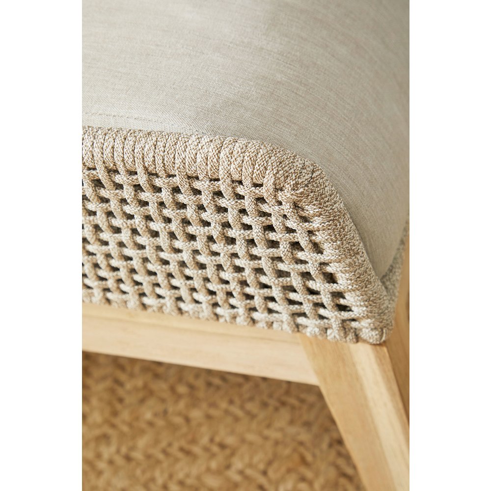 Woven - Outdoor  Transitional Tapestry Outdoor Footstool