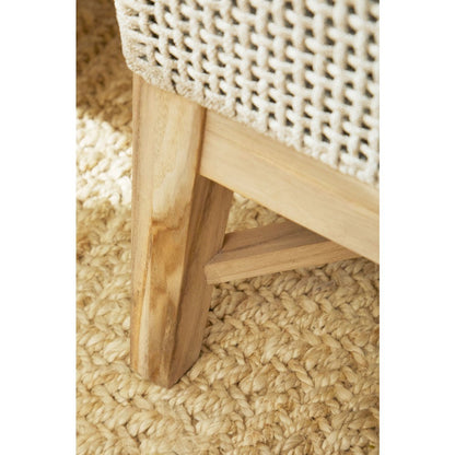 Woven - Outdoor  Transitional Tapestry Outdoor Footstool