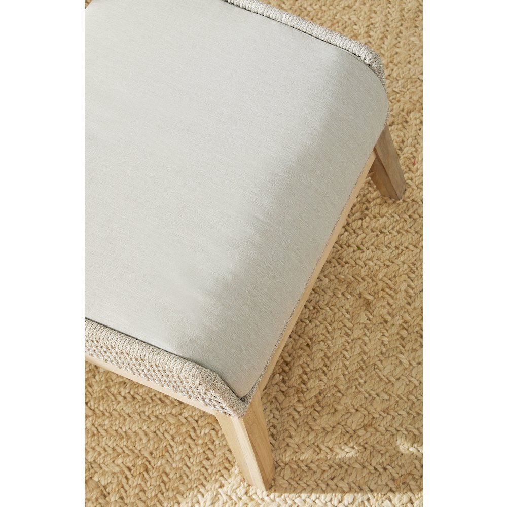 Woven - Outdoor  Transitional Tapestry Outdoor Footstool
