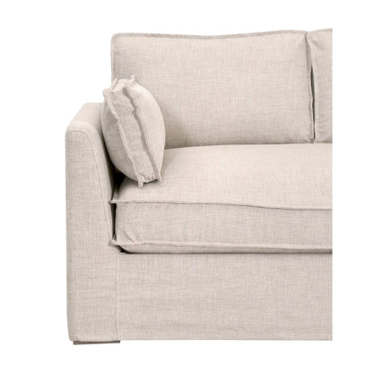 Transitional Thea Outdoor 90" Taper Arm Slipcover Sofa