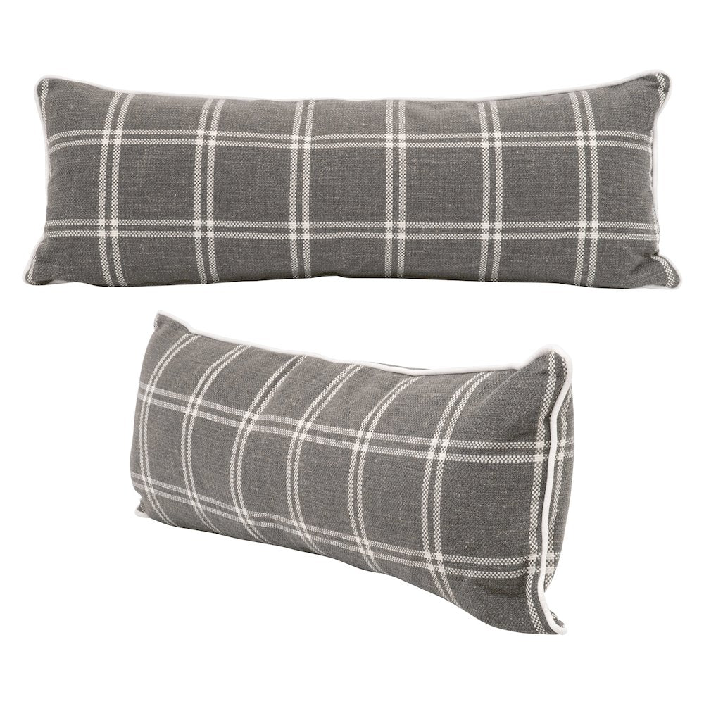 Transitional The Not So Basic 34" Essential Lumbar Pillow, Set of 2