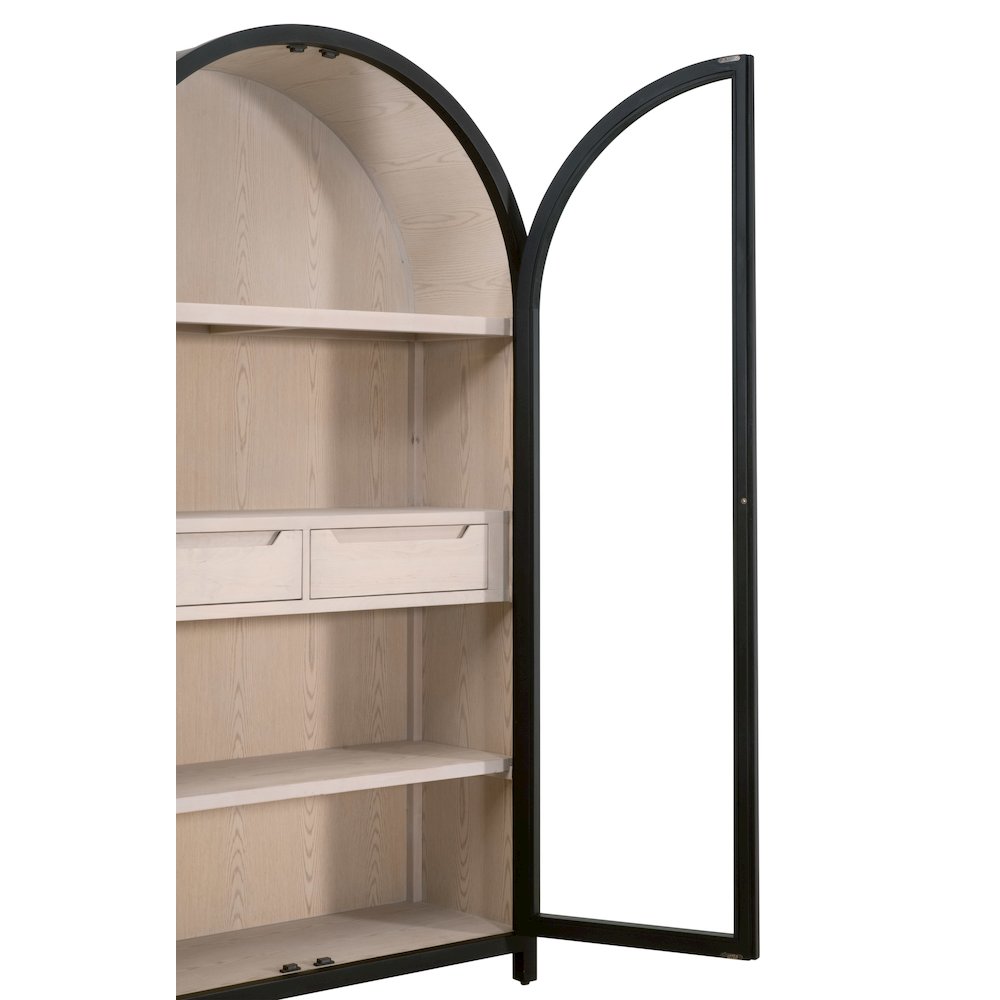 Bella Antique Transitional Toulouse Display Cabinet