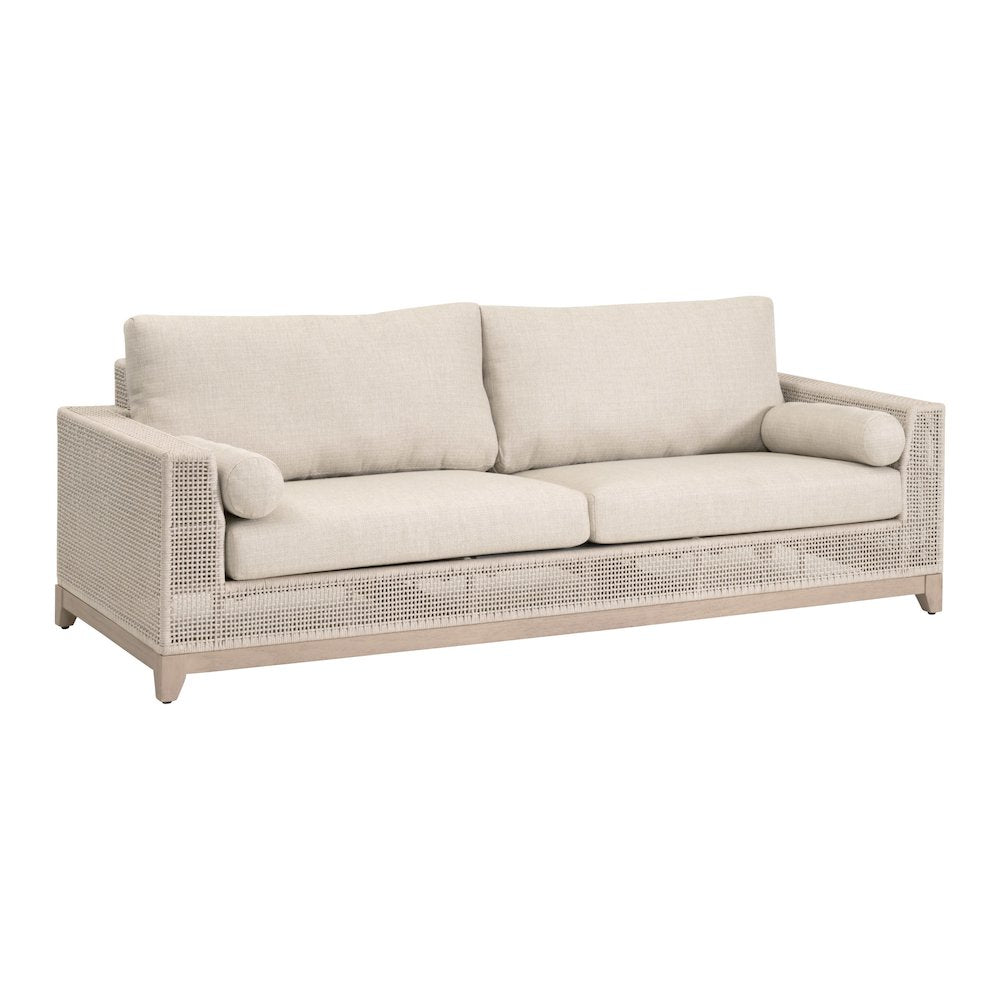 Woven - Outdoor  Transitional Tropez Outdoor 90" Sofa