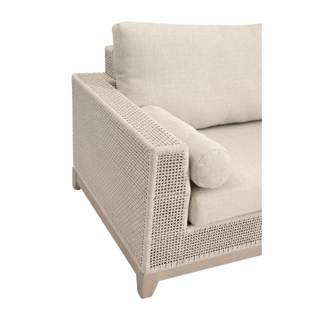 Woven - Outdoor  Transitional Tropez Outdoor 90" Sofa