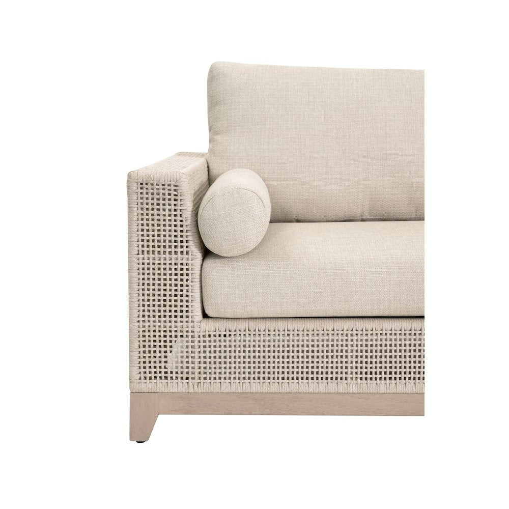 Woven - Outdoor  Transitional Tropez Outdoor 90" Sofa