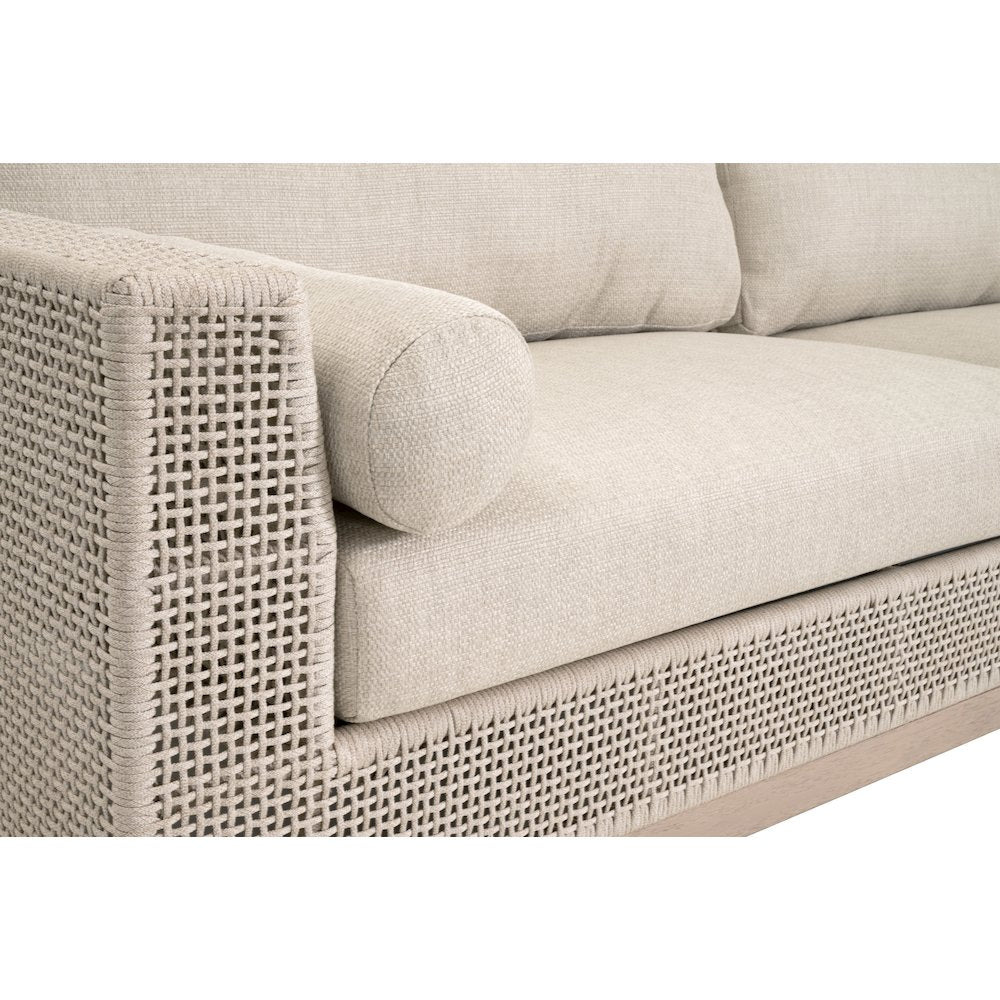 Woven - Outdoor  Transitional Tropez Outdoor 90" Sofa
