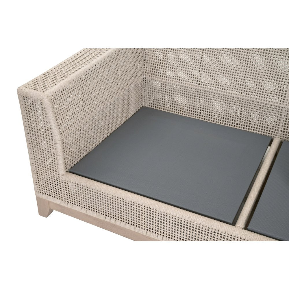 Woven - Outdoor  Transitional Tropez Outdoor 90" Sofa